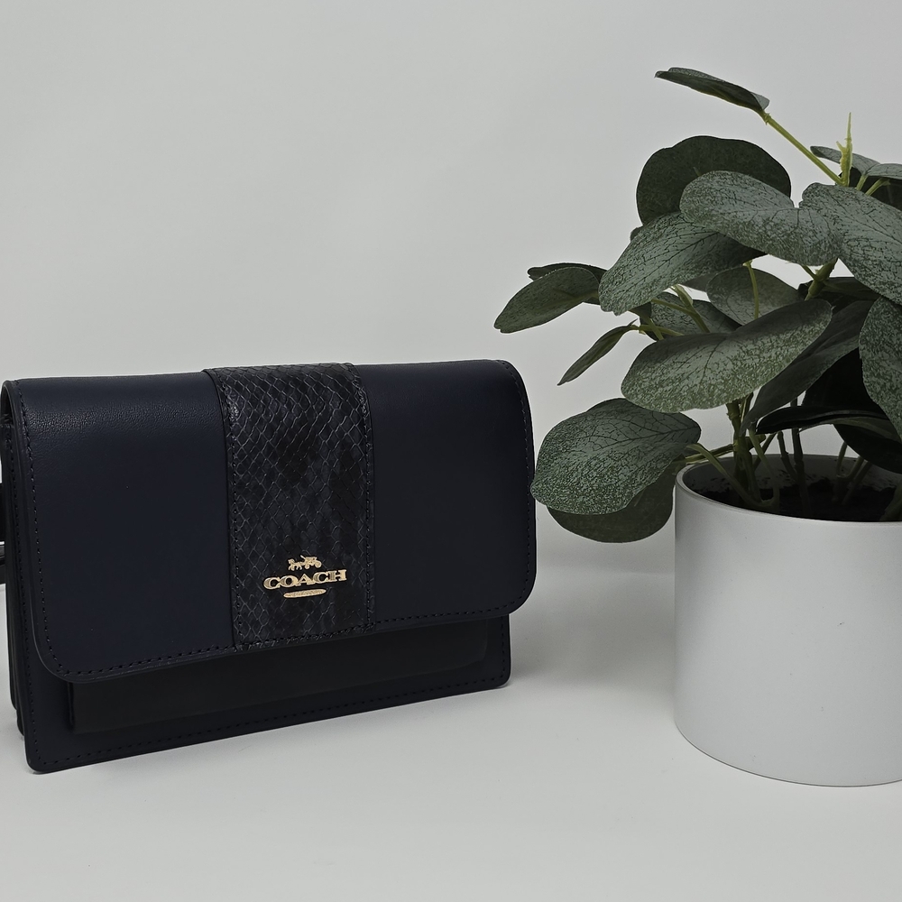 Coach RESERVE Navy Blue Belt Bag